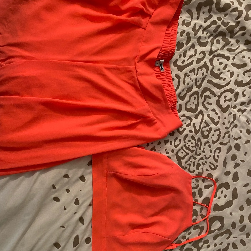 Hot orange top and pants (large)